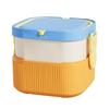 Microwave-Safe PP Plastic Food Container Square Lunch Box With Lid Reusable Sealed Storage Adults