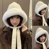 Флисовые наушники-шапка Утепленная стеганая шапка Корейский стиль Шапки с ушками Уличные