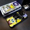 Мультяшный Милый S-Губка Боб Аниме Чехол для Телефона Для IPhone 17 16 15 14 11 12 13 Pro Max Pro Plus Цветной Серебристый Чехол