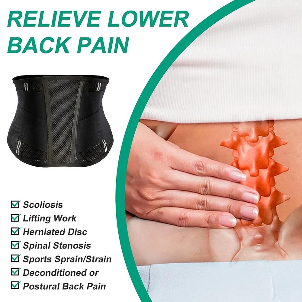 1 шт. Мужская и женская регулируемая талия поддержка талии дышащий задний ремень нижний ремень пояс