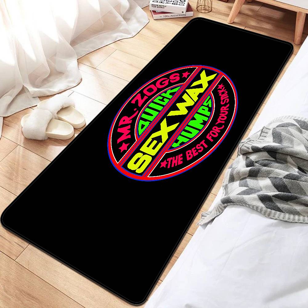 Mr Zogs Surfing Sex Wax Long Rugs Cheaper Anti-slip Modern Living Room Balcony Printed Bedside Area Rugs
