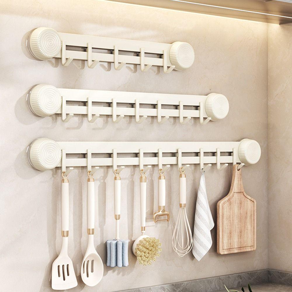 Вакуумная присоска из углеродистой стали для полотенец, 5/7/9 крючков, вешалка для одежды, крючок для хранения всякой всячины, ванная комната