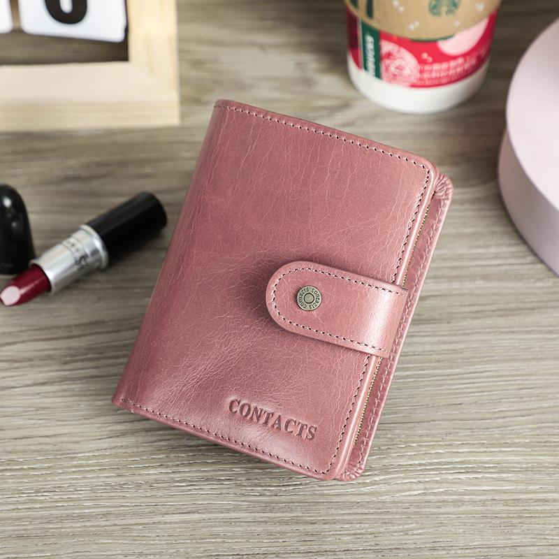 CONTACT'S женский компактный бумажник из натуральной кожи