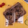 100Pcs/Pack Transparent Cartoon Ice Cream Machine-Sealed Bag Homemade Popsicle Plastic Bag Handmade Ice Cream Packing Bags