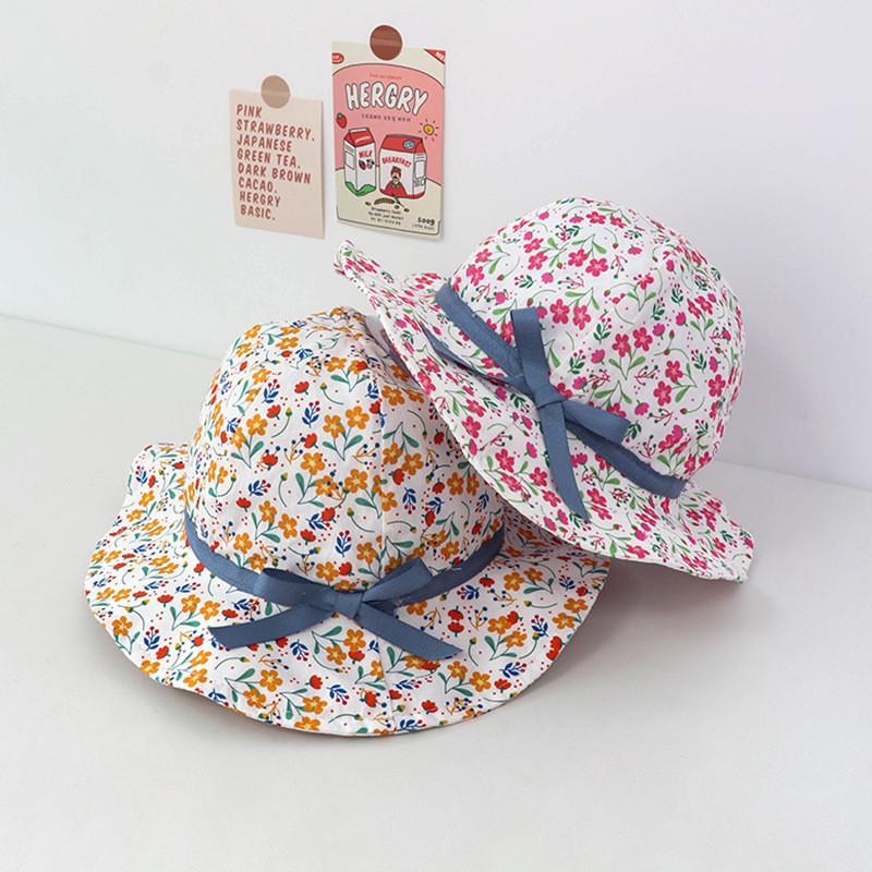Baby Sun Hat With Large Brim Floral Fisherman Hat For Spring And Autumn Super Cute Bonnet