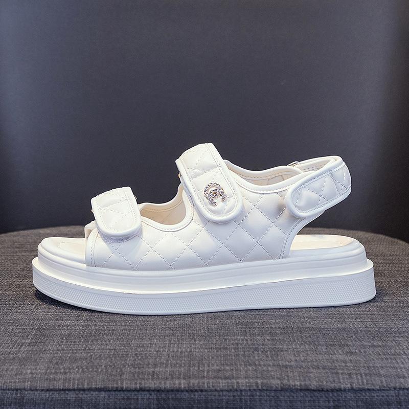 Сандалии на плоской подошве Повседневные кроссовки Туфли на толстой подошве