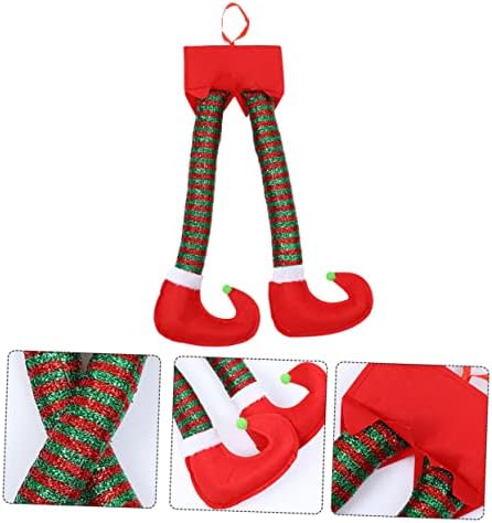 ORFOFE Christmas Hanging Decoration Cute Leg Pendant Handcrafted Ornament for Holiday Party