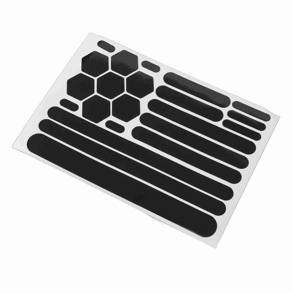 Светоотражающая наклейка для велосипеда, черная, водонепроницаемая, высокая видимость, сильная адгезия, мягкая, светоотражающая наклейка для велосипеда