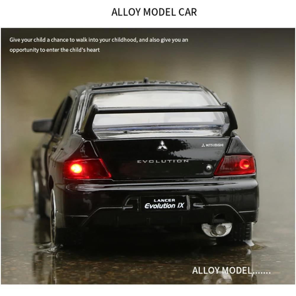 1/32 Mitsubishi Lancer Evolution IX 9 Сплавная Модель Машины Литая Симуляция Металлическая Игрушка Транспортные Средства Коллекция Моделей Автомобилей Детский Подарок