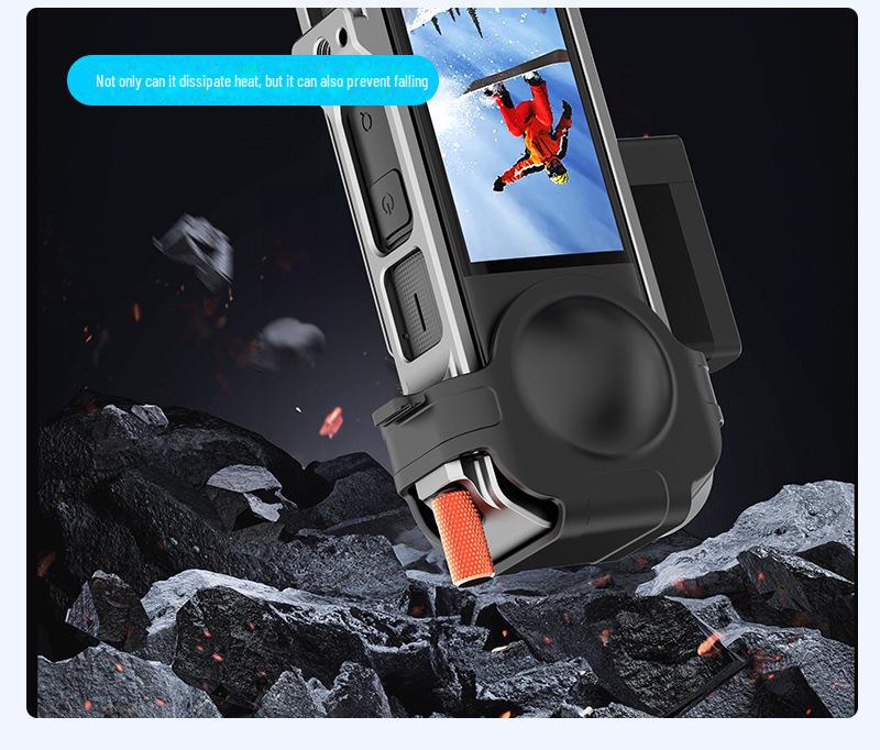 Магнитный теплоотводящий кожух из алюминиевого сплава для спортивной камеры Insta360 X4