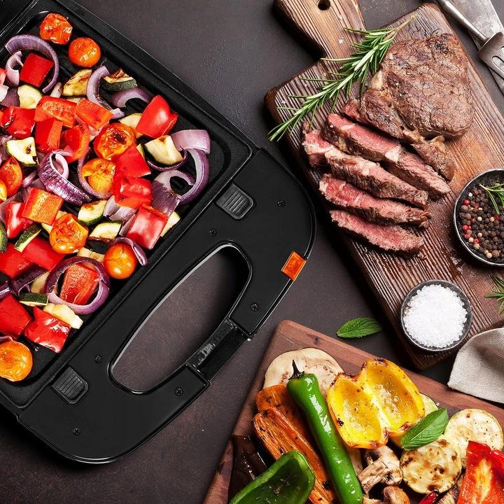 Opiekacz Grill Toster Gofrownica Multifunkcyjny Duronic Swm60 1200W - 3W1!