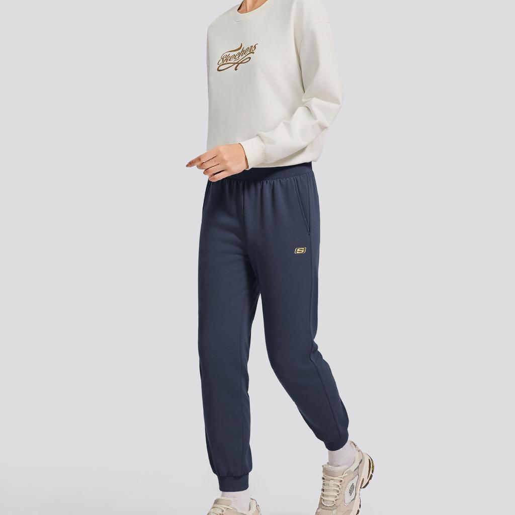 Skechers Дышащие Эластичные Манжеты Повседневные Брюки Женские Низ L325W117-026R