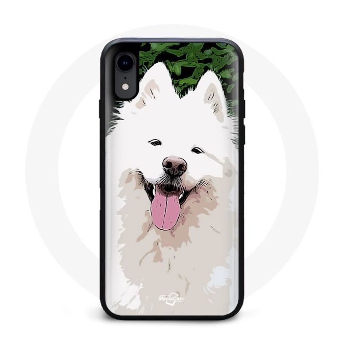 Coque Iphone XR Chien Samoyède