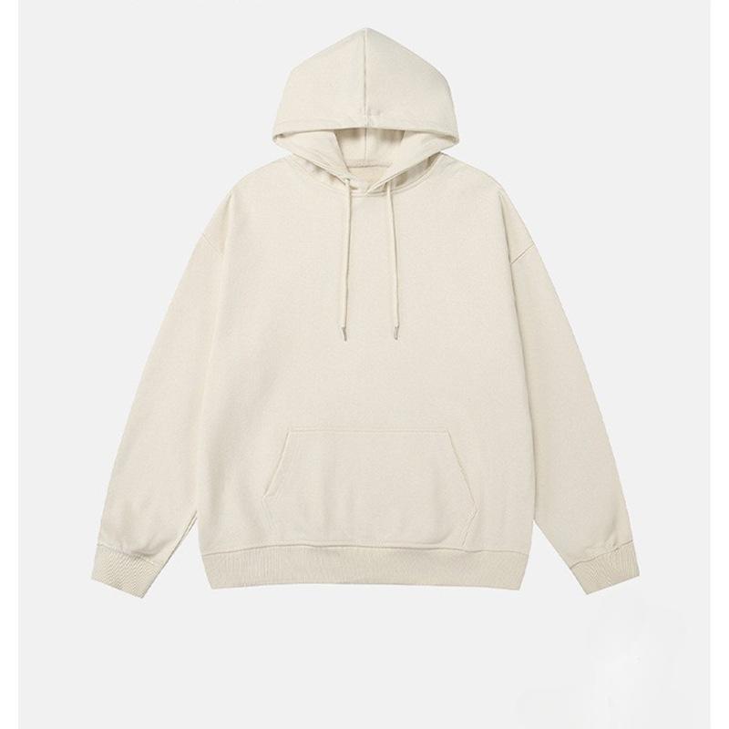 Retro Simple Solid Color Autumn Hooded Sweatshirt for Men and Women Loose and Versatile Bottoming Hoodie