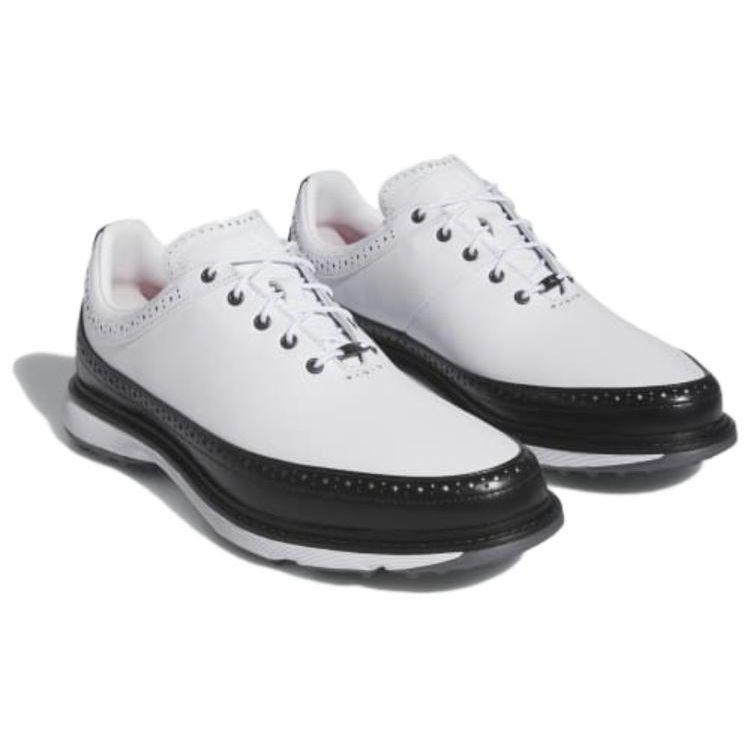 adidas MC80 Spikeless Golf Бело-черные кроссовки унисекс Cloud-White Core-Black Ярко-красный ID4750