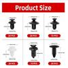 Auto Fastener Clip Mixed Kit 100pcs Set Car Body Push Retainer Pin Rivet Bumper Door Trim Panel Fastener Fender Rivet Clips Car