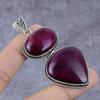Natural Purple Labradorite Gemstone 925 Sterling Silver Pendant 2.99" Q7f20