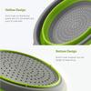 JOYBLISS Silicone Collapsible Colander with Handle Kitchen Folding Strainer Colander for Draining Pasta Vegetable Fruit