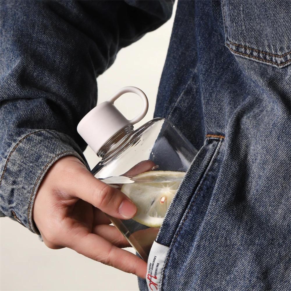 360 мл/500 мл с ручкой Мини-бутылка для воды Легкая карманная бутылка Качественные стаканы для воды Кемпинг