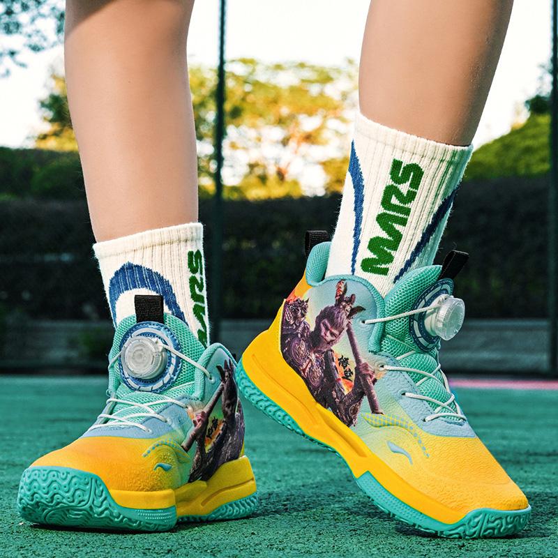 Wukong Fashion Children Sneakers Sport Basketball Shoes Casual Breathable Kids Sneakers Light Boys Girls Running Shoes Anime Cosplay Kids Mesh Shoes