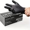 5/10 Pairs Ultra Durable Nitrile Disposable Gloves Very Suitable for Kitchen, Cleaning, Tattooing, Hair Dyeing, Household Cleaning Gloves