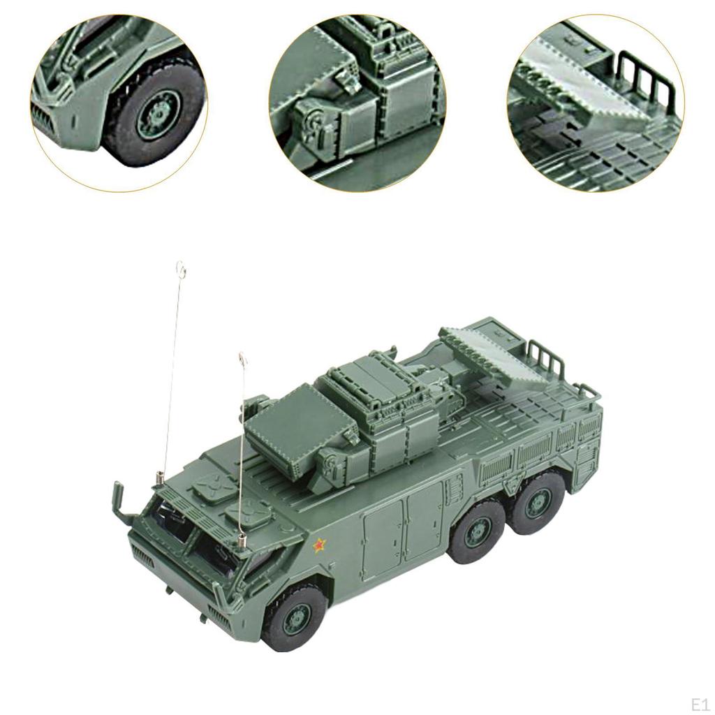 1/72 Armored Vehicle Building Kits 4D Assemble Transport Truck Toy for Collectibles