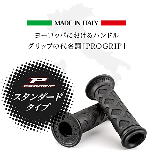Daytona PROGRIP Ручки руля мотоцикла Диаметр 22,2 (Мопед) 115мм Стандартный резиновый наконечник Проникновение Тип 789 Черный 98131