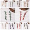 Aesthetic 2025 New Year Stud Earrings Jewelry Crystal Party Earrings  New Year