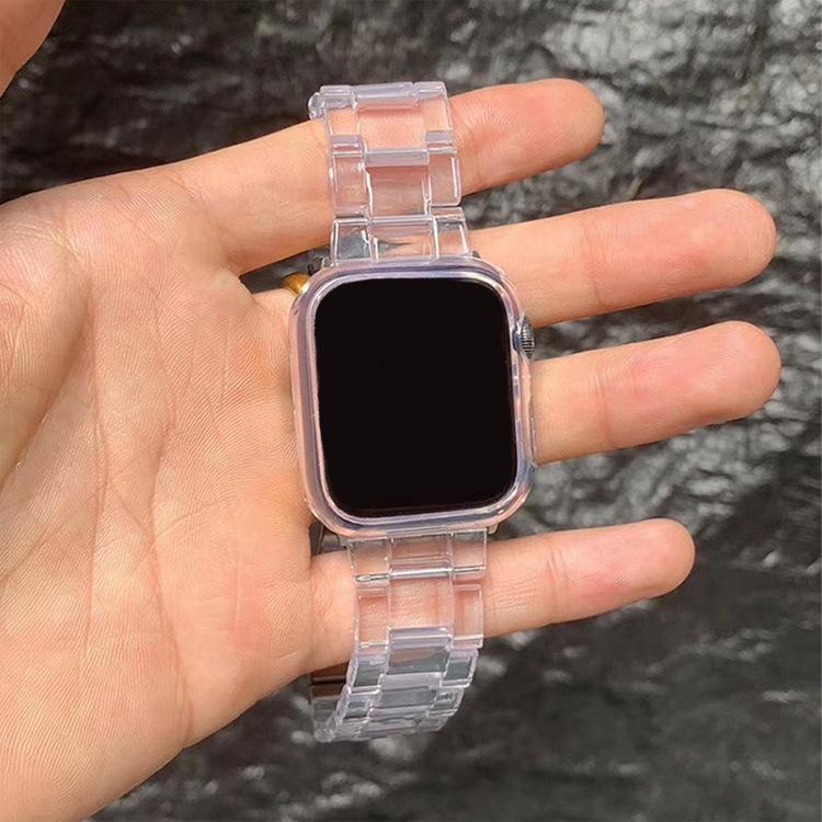 "Compatible Resin & Rubber Strap for Apple Watch 42mm/46mm"