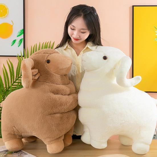 40/50см Плюшевая игрушка Коза Пушистая Милая Животная Кукла Плюшевые Игрушки Подушка для Дивана Украшение Мягкая Имитация Чучело Животного Кукла Плюшевая Подушка Домашнее Украшение