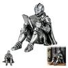 Medieval Knight Reading Bookend Statue, Resin Desktop Ornament, Retro Knight Figurine for Bookshelf Home Decor, Fantasy Book Lov