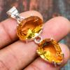 Красивый ювелирный кулон ручной работы из стерлингового серебра 925 пробы с цитрином 1,70 дюйма