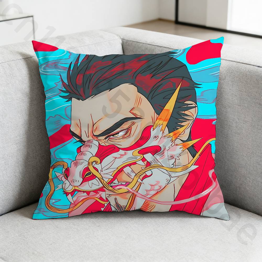 Game YYakuza Kazuma Pillow Case Pillow Case Living Room Sofa Cushion Cover Suitable For Home Bedroom Room Decoration