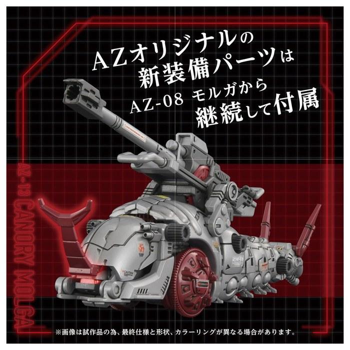 Takara Tomy T-Spark Zoids AZ-13 Canor Molga Blue, White.
