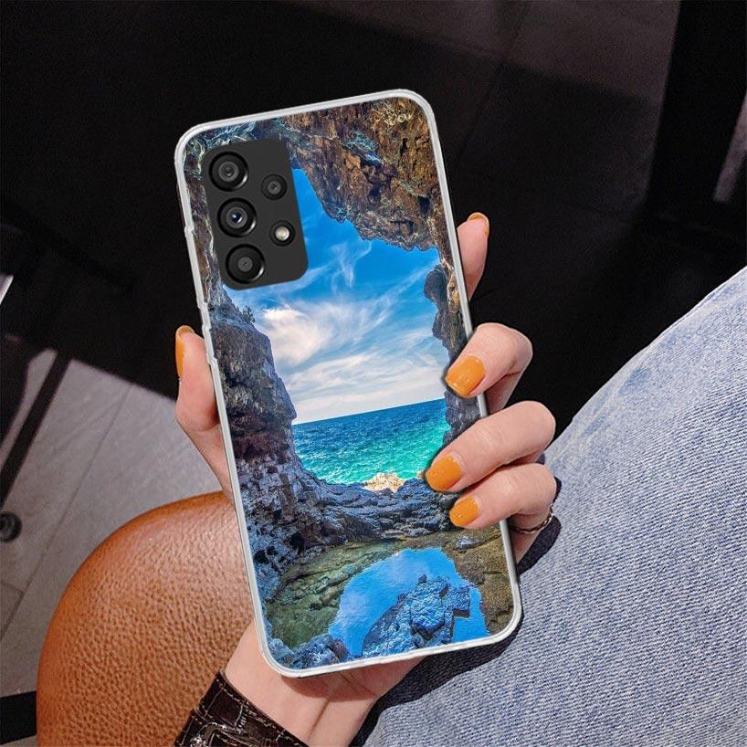 Летний закат на пляже, море, пальма, чехол для телефона для Samsung Galaxy A17 A16 A15 A14 A13 A57 A56 A55 A54 A53 A37 A36 A35 A34 A33 A26
