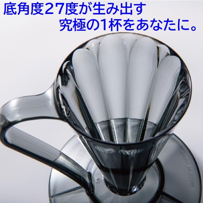 Цветок DEEP27 Прозрачный Черный Глубокий Дриппер (1 чашка) СЗД-27СВ