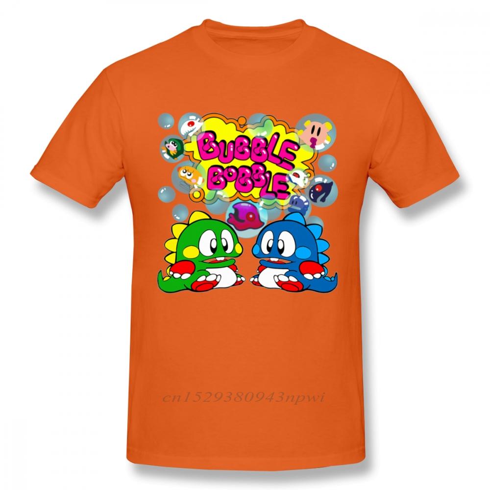 Bubble Bobble Retro Console Game Tshirt Men New Custom Old School Game T Shirt Organic Cotton Plus Size Tee Camiseta
