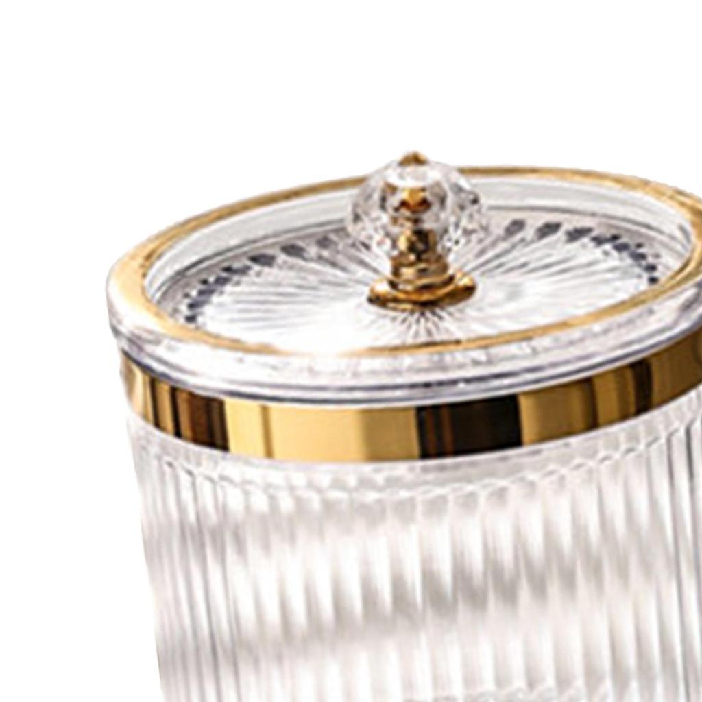 Многофункциональный держатель для ватных палочек с крышкой, прозрачный для макияжа