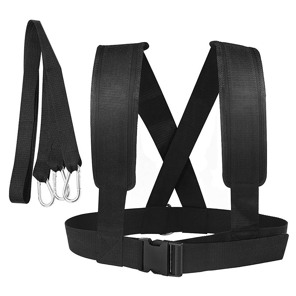 Adjustable Training Belt Resistance Elastic Belt Running Safety Training Rope Sled Harness Tire Pulling Harness Workout