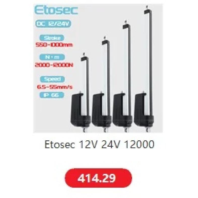Etosec 6000N Линейный актуатор с низким уровнем шума 12В 24В Ход 50мм 100мм 200мм 300мм 500мм Линейный двигатель для солнечного трекера Моторизация дверей