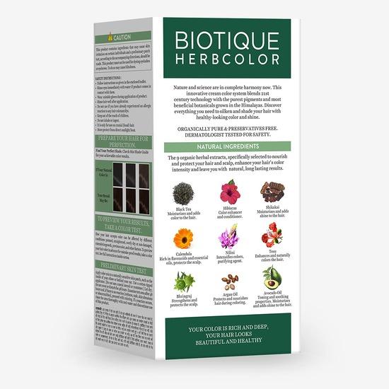 Biotique Herbcolor Conditioning Hair Colour L Ammonia Free Hair Color  L 50g + 110ml| Brown 4N (Pack of 1)