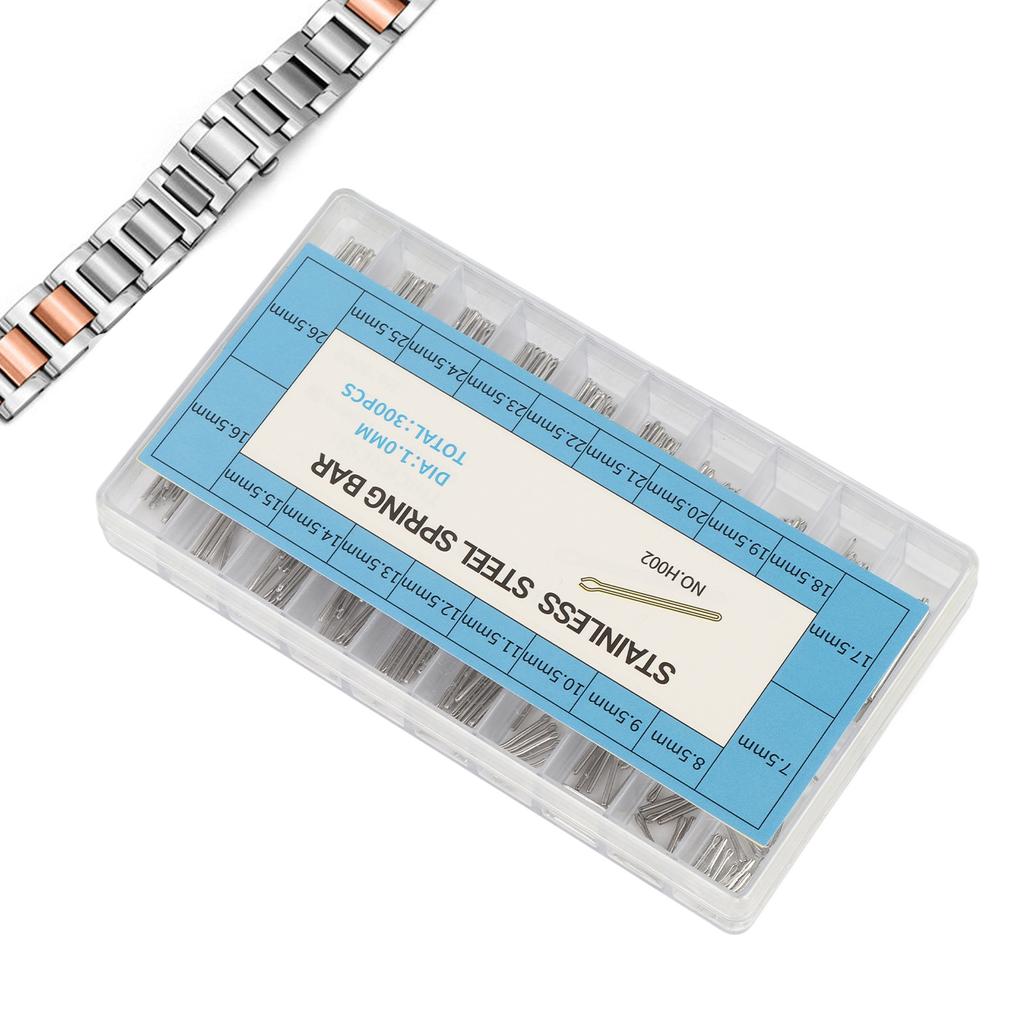 1.0mm Split Pins Bars Wristwatch Strap Split Pins 304 Stainless Steel Watch Parts 7.5mm‑26.5mm