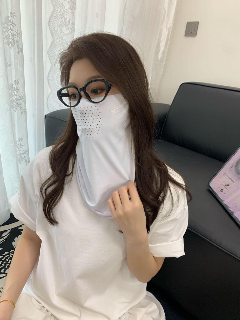 Дышащая УФ-стойкая маска для лица: Защита от солнца и пыли для езды на велосипеде на открытом воздухе