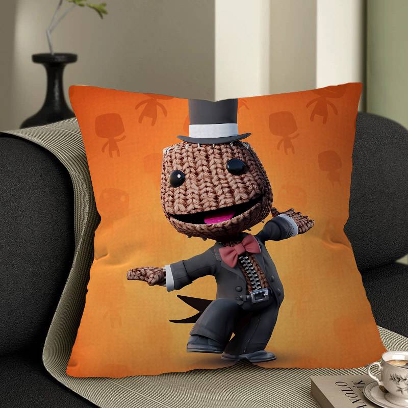 Смешная наволочка Sackboy LBP мультфильм Подарок Чехол на подушку Спальня Дом Диван Стул Сиденье Декор наволочка