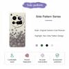 For Xiaomi 15 Ultra Case Grey Flowers Pattern Printing Straight Edge TPU Phone Back Cover
