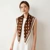 Thin Imitation Silk Scarf Polyester Waist Tying Scarf Vintage Polka Dot Triangle Scarf  Club