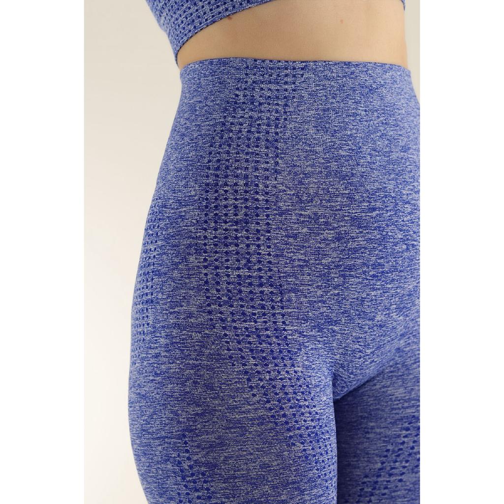 Меланжевый спортивный бюстгальтер и колготки