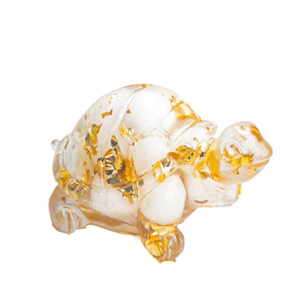 50MM Resin Turtle Statue Healing Crystals Tumbled Stones Sculpture Reiki Pocket Animals Tortoise Figurine Gems Crafts Home Decor