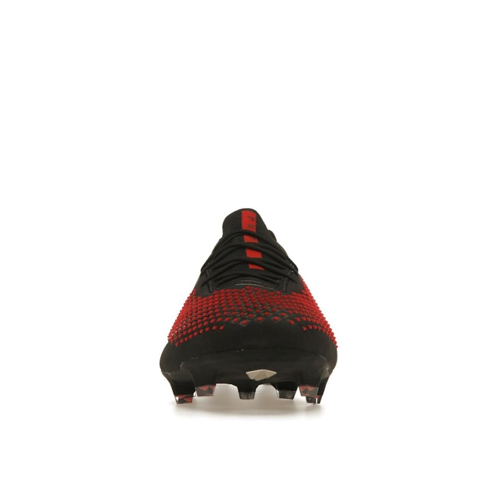 Prada x adidas Predator Accuracy Lux.1 L FG Черный Солнечно-красный Мужские Кроссовки Серебристый металлик ID9303