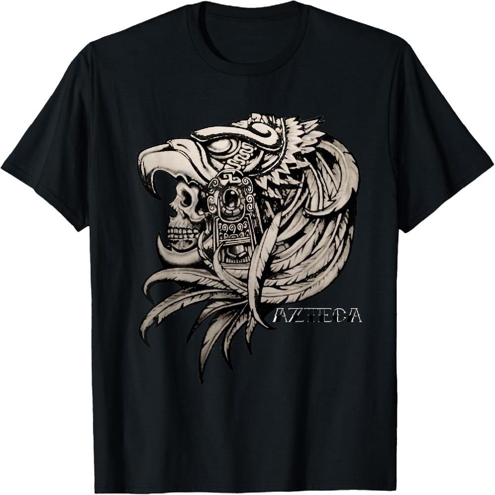 Aztec Skull T-Shirt Calabera Azteca Shirt T-Shirt